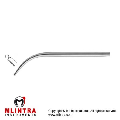 Suction Tube Stainless Steel, 18 cm - 7" Diameter 2.5 mm Ø